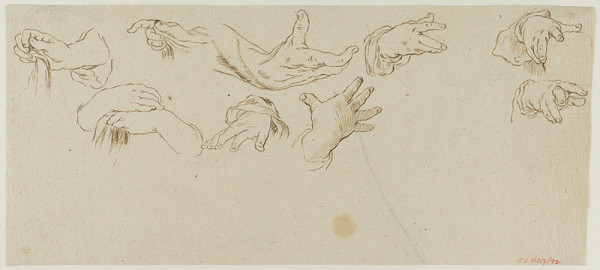 Ignác František Platzer - Studie rukou 