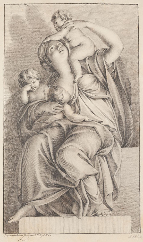 František Tkadlík - Charitas (podle Domenica Zampieriho) 
