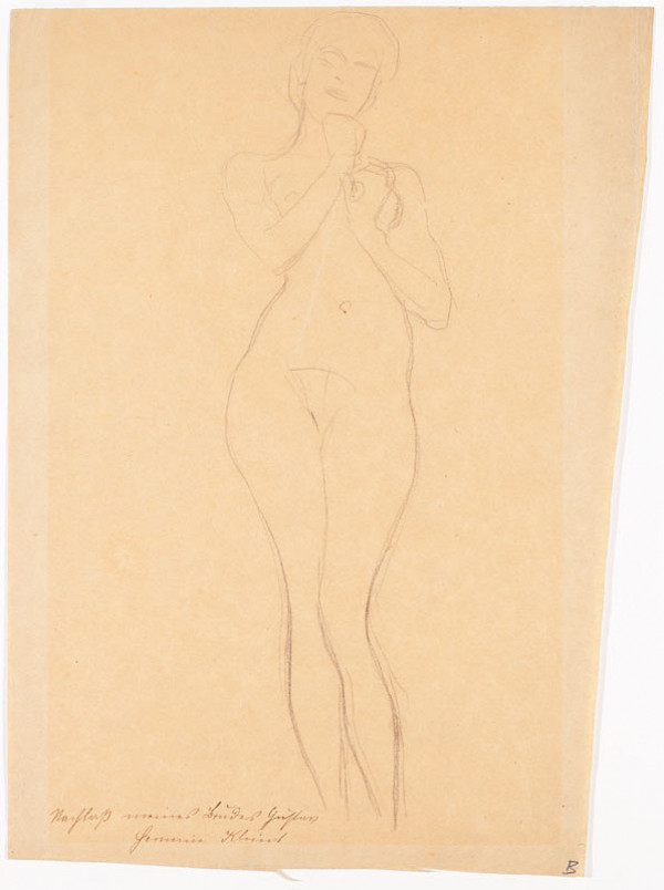 Gustav Klimt - Studie k obrazu Veritas 