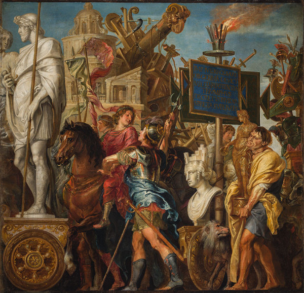 Erasmus Quellinus II., Peter Paul Rubens (připsáno) - Césarův triumf 
