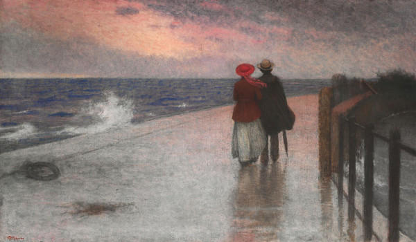 Jakub Schikaneder - Na svatební cestě (Na nábřeží) 