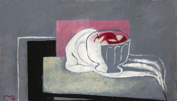 František Muzika - Zátiší s ubrouskem 