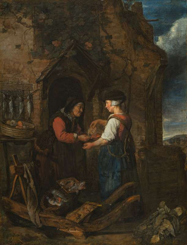 Gabriel Metsu - Prodavačka ryb 