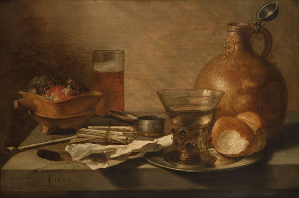 Pieter Claesz - Zátiší s hliněným džbánem 