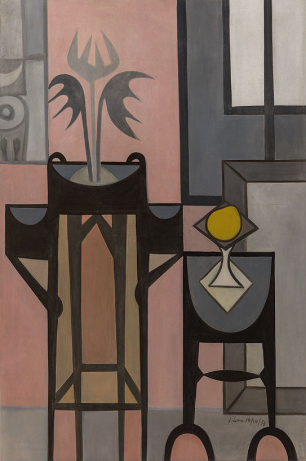 Libor Fára - Zátiší s květinou 