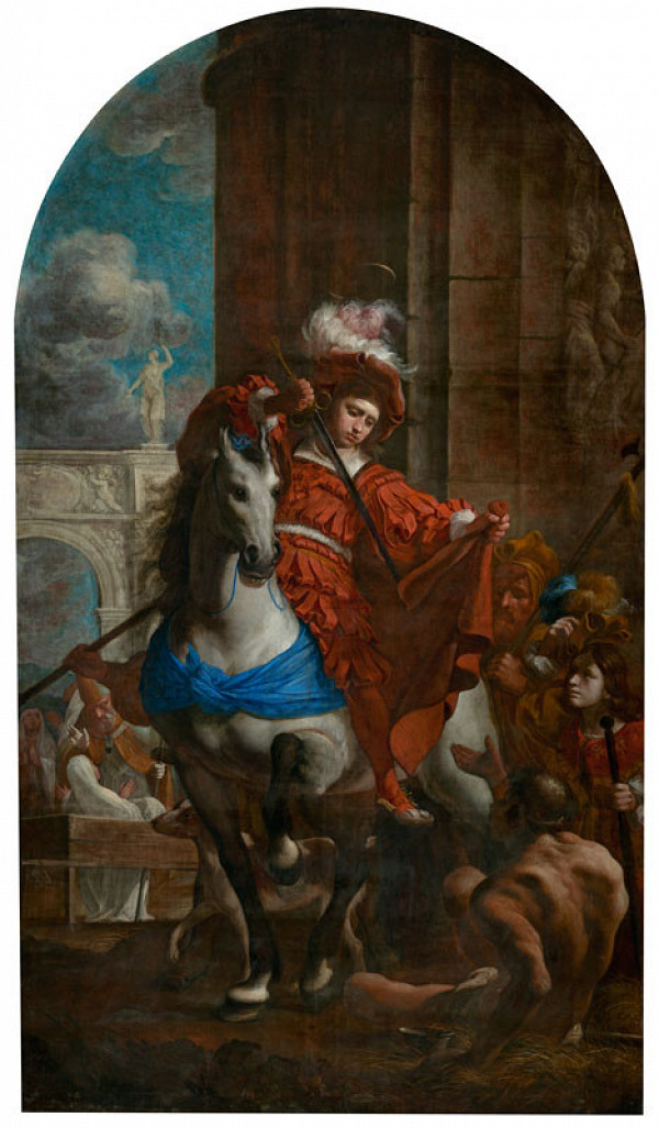 Karel Škréta - Sv. Martin se dělí s žebrákem o plášť 