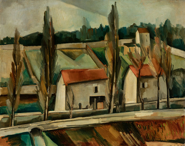 Maurice de Vlaminck - Krajina s topoly 