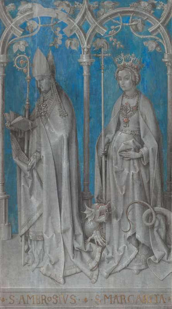 Hans Holbein st. - Pravé křídlo Hohenburského oltáře 