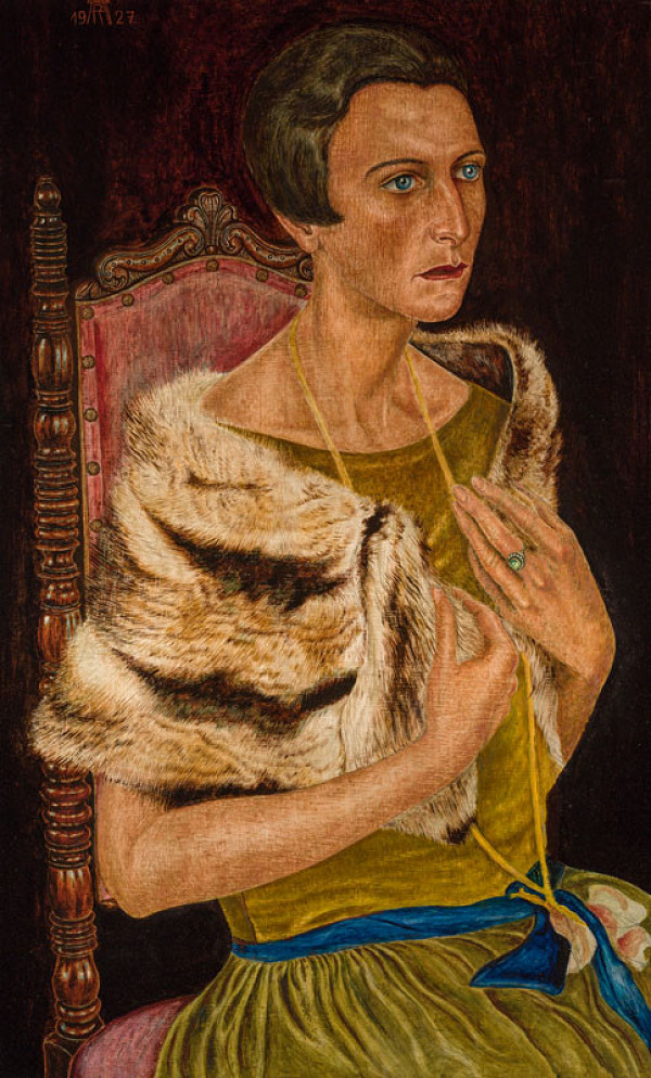 Arthur Ressel - Portrét dámy (Paní Gr. Grundmann) 