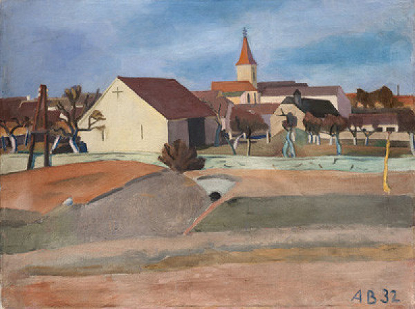 Anton Bruder - Vesnice v březnu 