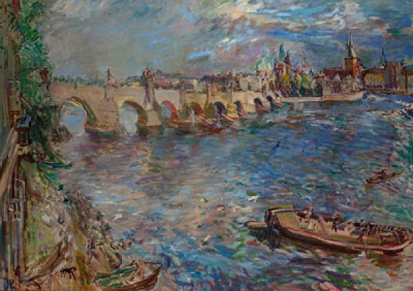 Oskar Kokoschka - Karlův most v Praze 