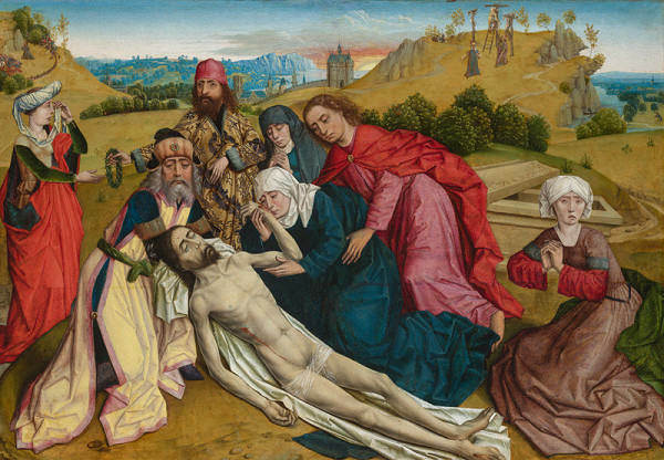 Dirk Bouts - následovník - Oplakávání Krista 