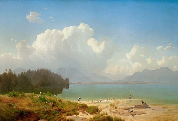 Max Haushofer - Ráno na Chiemsee 