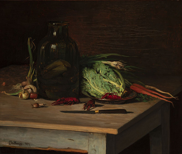 Antonín Chittussi - Zátiší se zeleninou a raky 