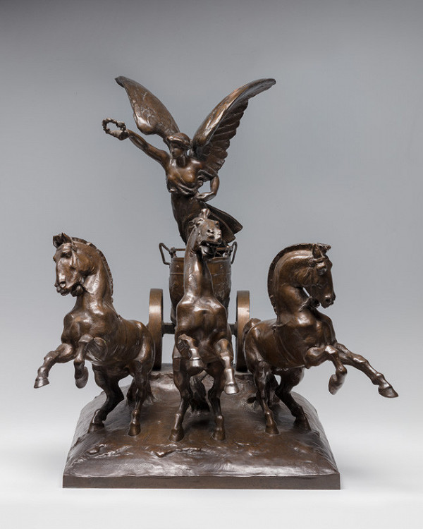 Bohuslav Schnirch - Triga, přepracovaný model Bohuslava Schnircha pro Národní divadlo v Praze 