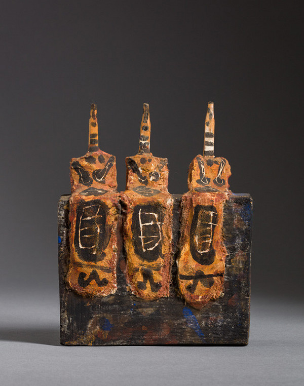 Jan Křížek - Tři sedící postavy 