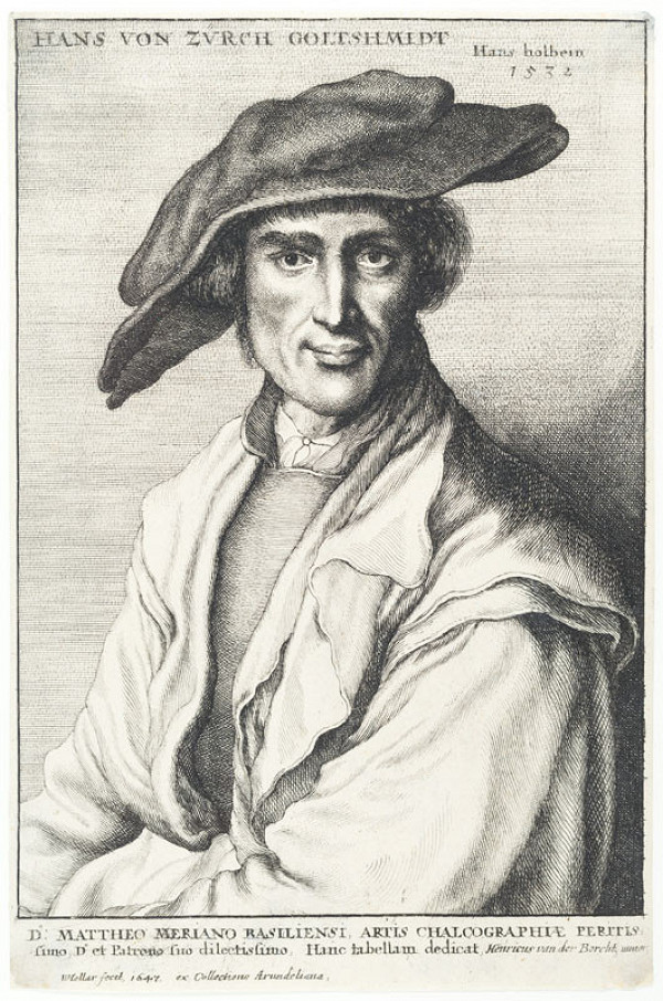 Václav Hollar - rytec, Hans Holbein - inventor - Hans von Zürch 