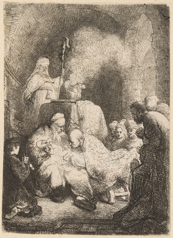 Rembrandt Harmenszoon van Rijn - Obřezání Krista, tzv. malé 