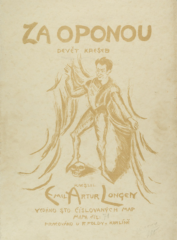 Emil Arthur Pittermann-Longen - Obálka, z cyklu Za oponou 