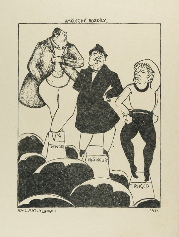 Emil Arthur Pittermann-Longen - Umělecké rozdíly, z cyklu Za oponou 