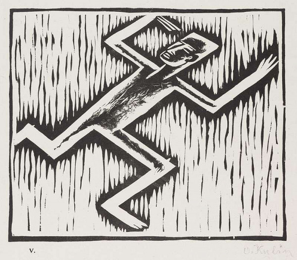 Otakar Kubín - Lidské bídy. Cyklus šesti dřevořezů 