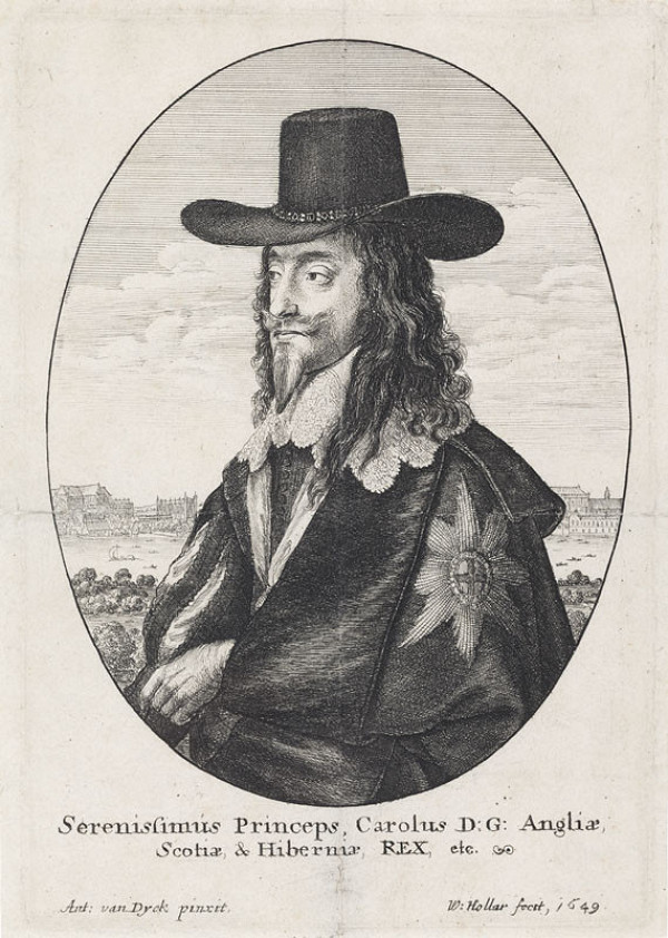 Václav Hollar - rytec, Anthonis van Dyck - inventor - Charles I / Karel I. anglický 