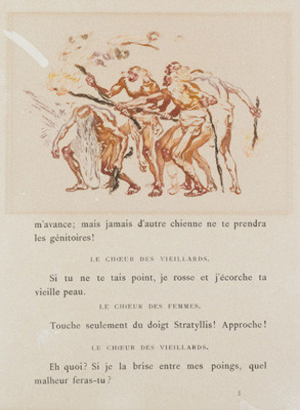 František Kupka - rytec, Blairot - nakladatel - vydavatel - Lysistraté, Starci s pochodněmi 