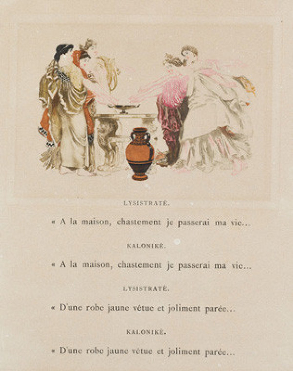 František Kupka - rytec, Blairot - nakladatel - vydavatel - Lysistraté, Přísaha žen 