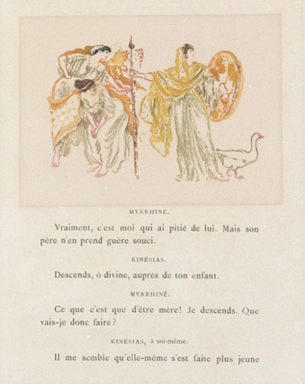 František Kupka - rytec, Blairot - nakladatel - vydavatel - Lysistraté, Myrhinné rozmlouvající s Kinésiem 