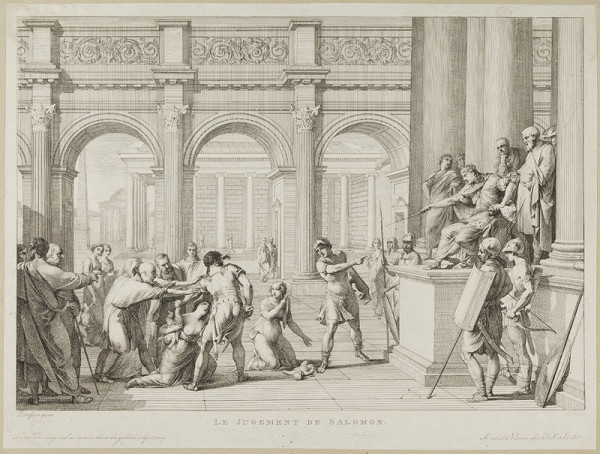 Karl Joseph Aloys Agricola - rytec, Rémy Vuibert - inventor - Šalamounův soud 