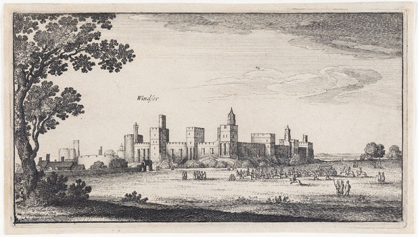 Václav Hollar - rytec - Pohled na Windsor 