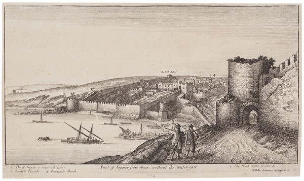 Václav Hollar - rytec - Část Tangeru shora z cyklu Various Views of Tangier 