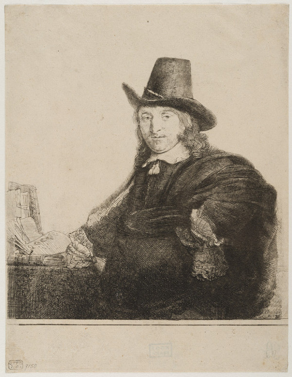 Rembrandt Harmenszoon van Rijn - Malíř Jan Asselijn, zv. Krabbetje 