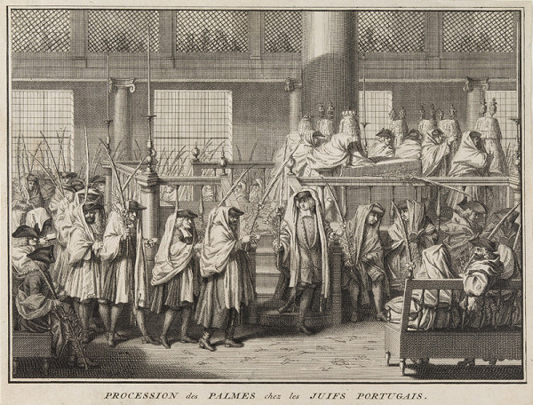 Bernard Picart - rytec - Obchůzka svatostánku s palmovými ratolestmi 