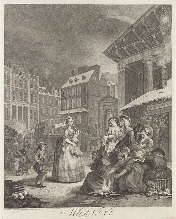 William Hogarth - rytec - Ráno 