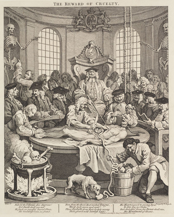 William Hogarth - rytec - Odplata krutosti 