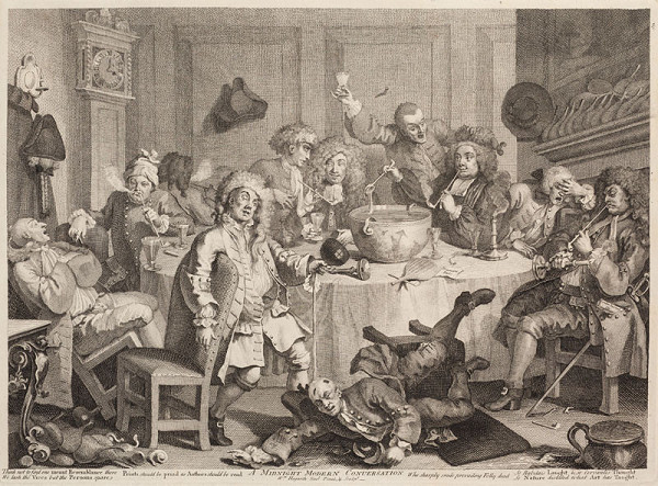 William Hogarth - rytec, William Hogarth - inventor - Současná půlnoční zábava 