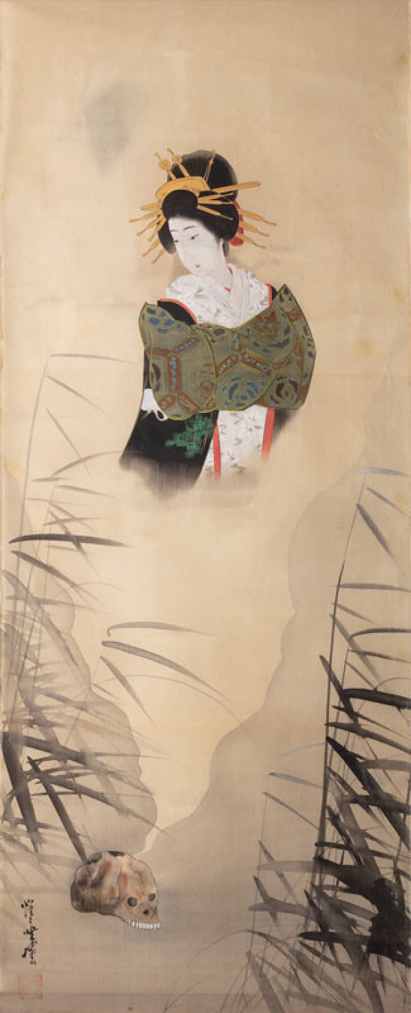 Kawanabe Kjósai - Duch kurtizány v rákosí 