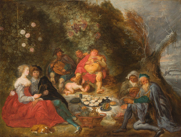 Simon de Vos - Allegory of the Four Seasons and Human Ages 