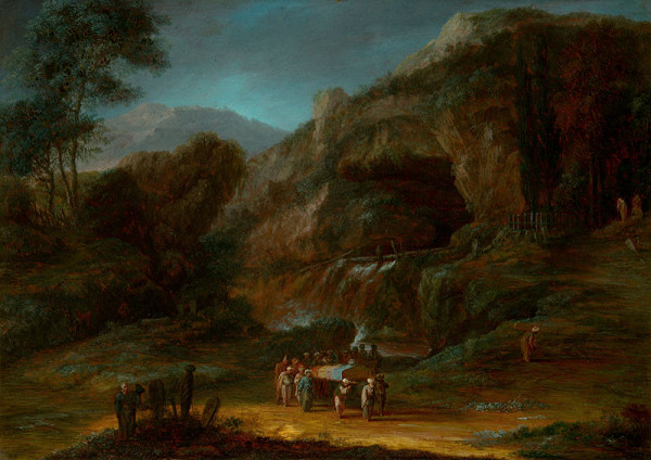 Christoph Ludwig Agricola - Turkish Burial in a Landscape 