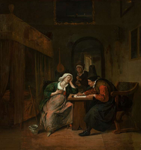 Jan Steen - Physician and a Woman Patient 