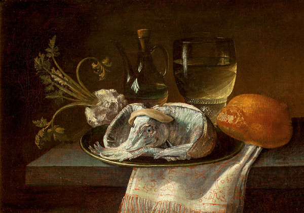 Johann Adalbert Angermayer - Still Life with a Pike 