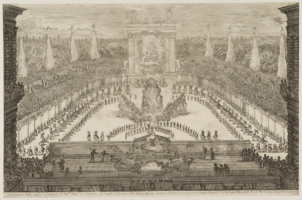 Stefano della Bella - engraver - Mounted Regiments and Carriages Arriving in the Atlas Mountains 