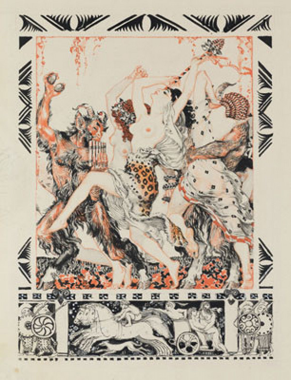 František Kupka - Illustration for the chapter Les Hyacinthes in F. Hérold’s La Guirlande d’Aphrodite 