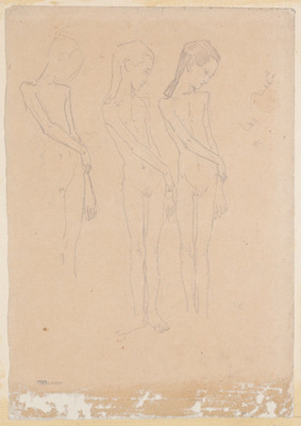 Oskar Kokoschka - Study of Girls’ Nudes 