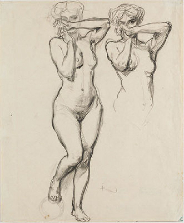 František Kupka - Female Nude, study for Solomon’s Song of Songs 