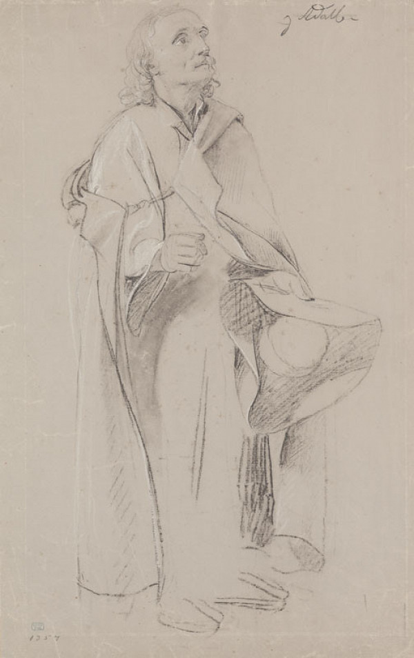 František Tkadlík - Study of a man for the painting Return of Saint Adalbert to His Homeland 