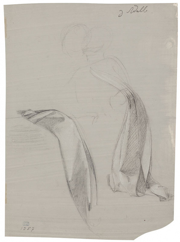 František Tkadlík - Study of a drapery for the painting Return of Saint Adalbert to His Homeland 