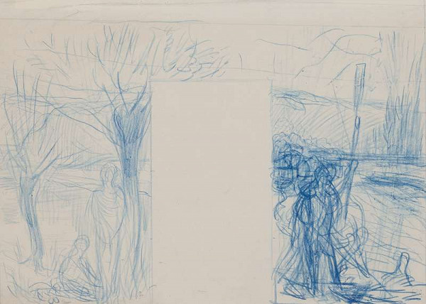 Pierre-Cécile Puvis de Chavannes - Sketch for the wall painting Summer for the Town Hall in Paris 