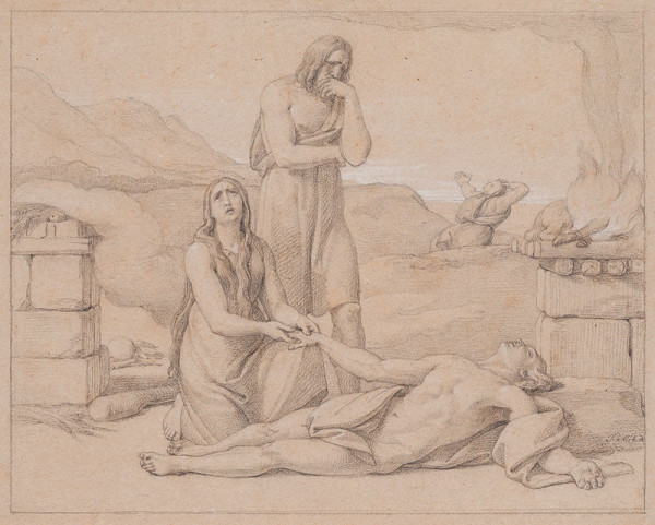 František Tkadlík - Adam and Eve Discover the Dead Abel 